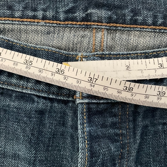 Levi’s 501 Jeans Mid-Blue 100% Cotton Denim Button Fly 36 x 34 - Picture 15 of 16